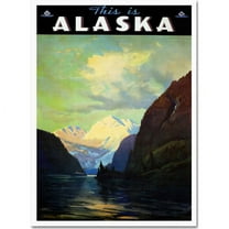 Trademark Fine Art "Trav Alaska" Canvas Art by Vintage Apple Collection