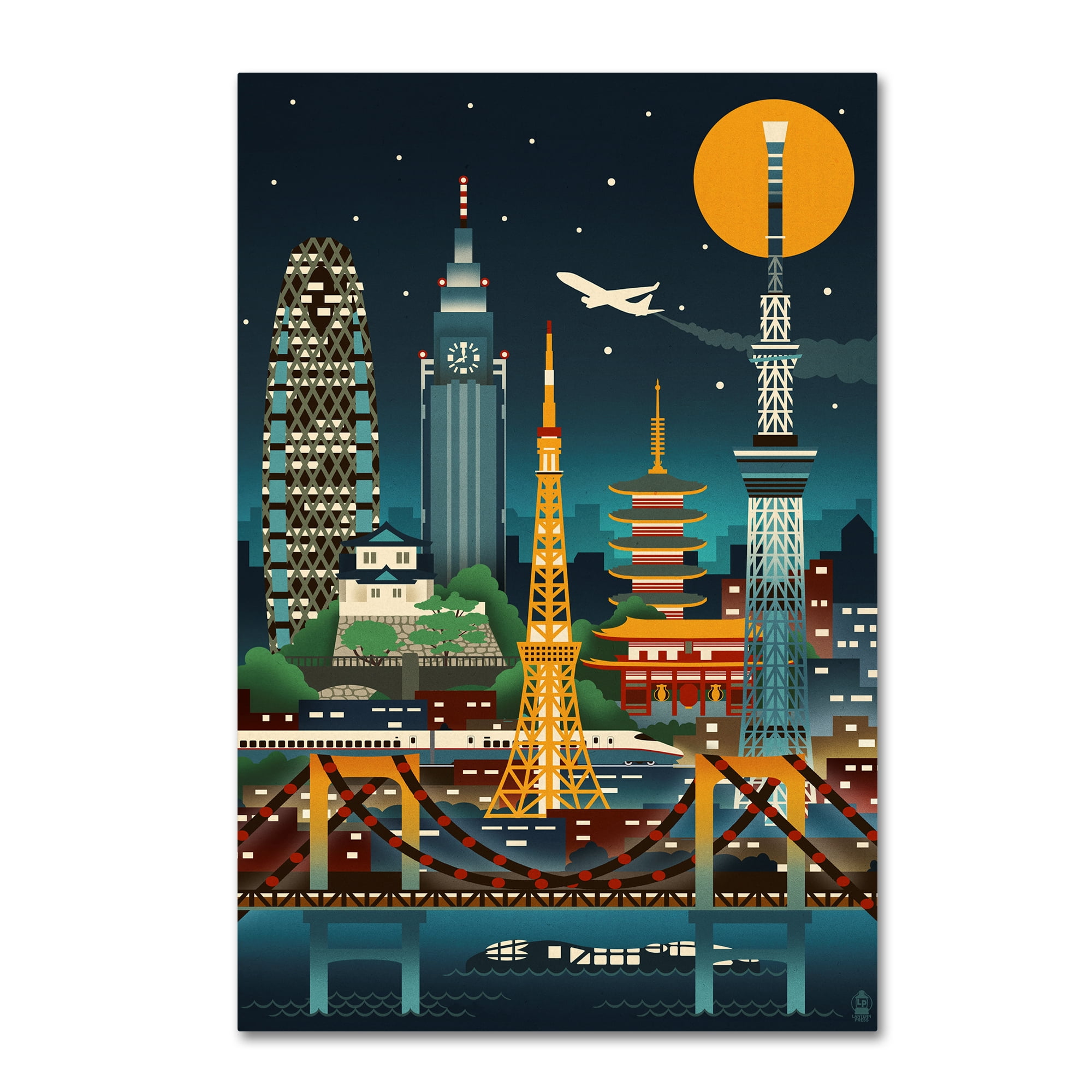 Trademark Fine Art 'Travel 136' Canvas Art by Lantern Press