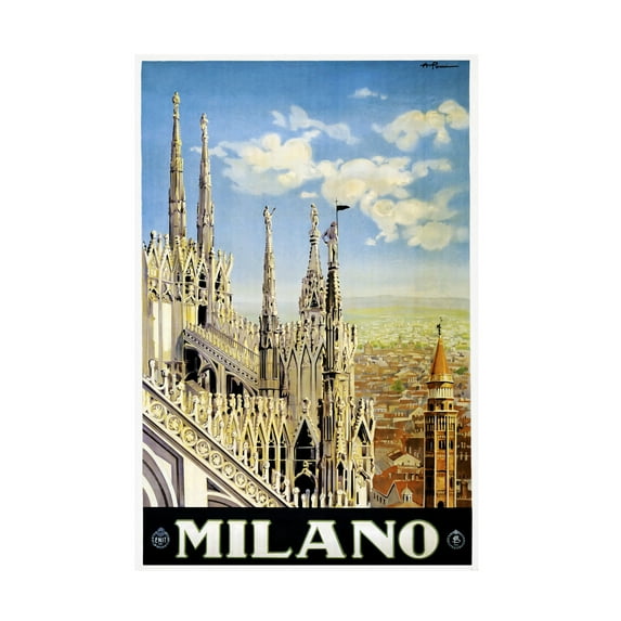 Trademark Fine Art 'Travel 16 III' Canvas Art by Vintage Lavoie