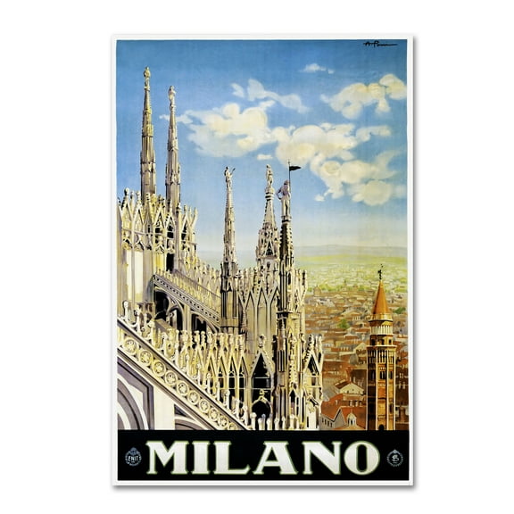 Trademark Fine Art 'Travel 16 III' Canvas Art by Vintage Lavoie