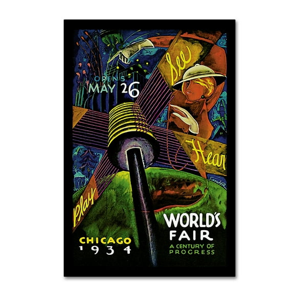 Trademark Fine Art 'Travel 21' Canvas Art by Vintage Lavoie