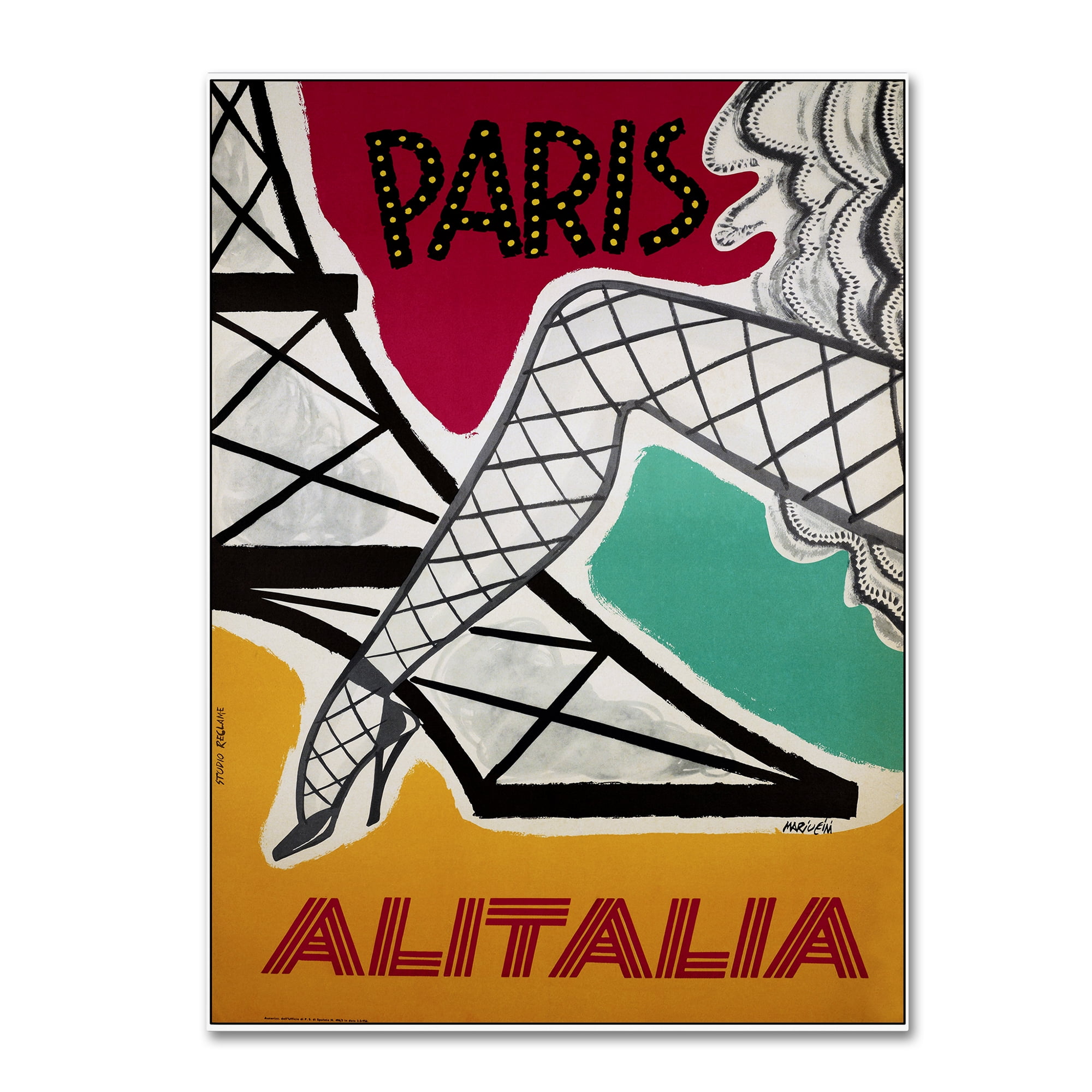 Trademark Fine Art 'Travel 257' Canvas Art by Vintage Lavoie
