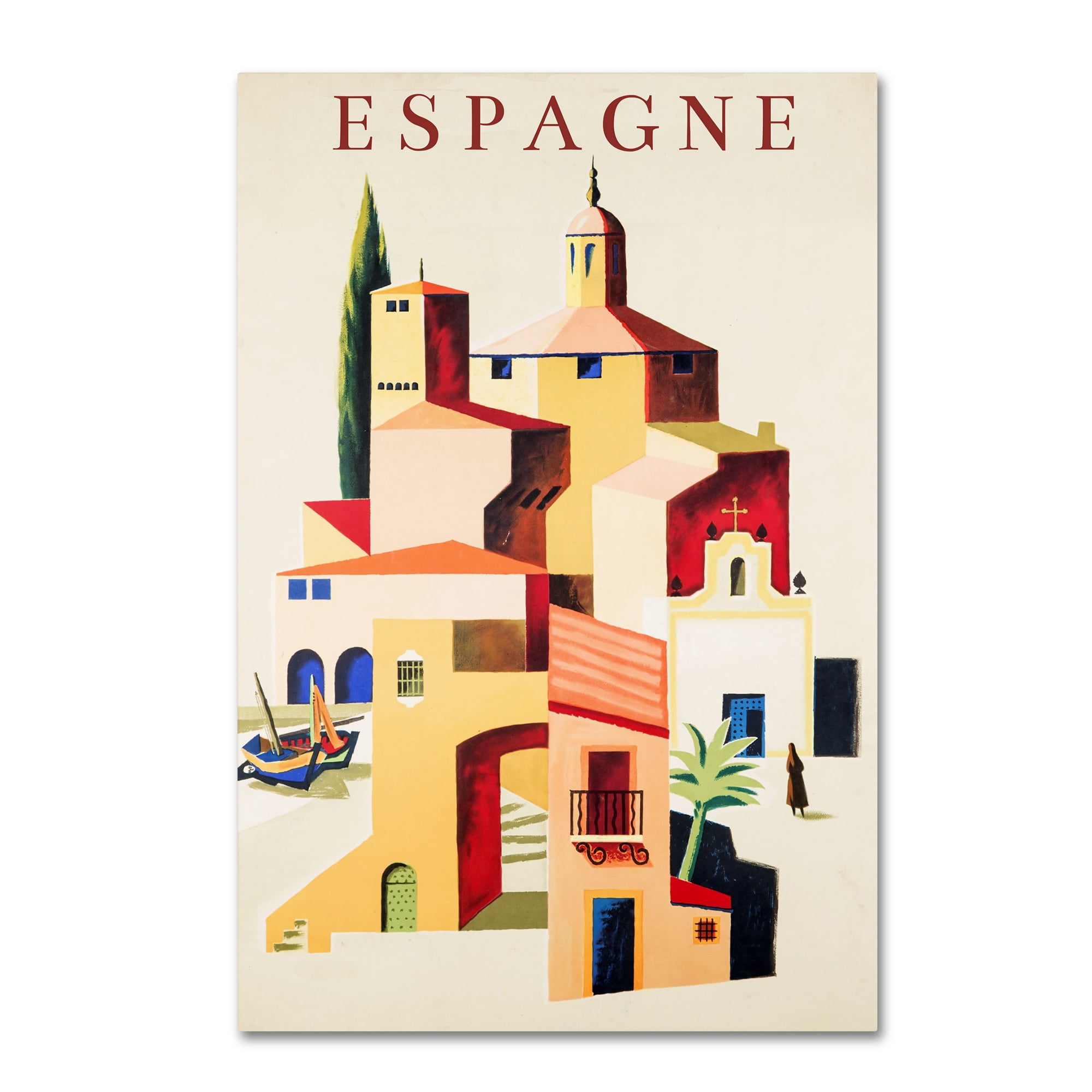 Trademark Fine Art 'Travel Espagne' Canvas Art by Vintage Apple Collection