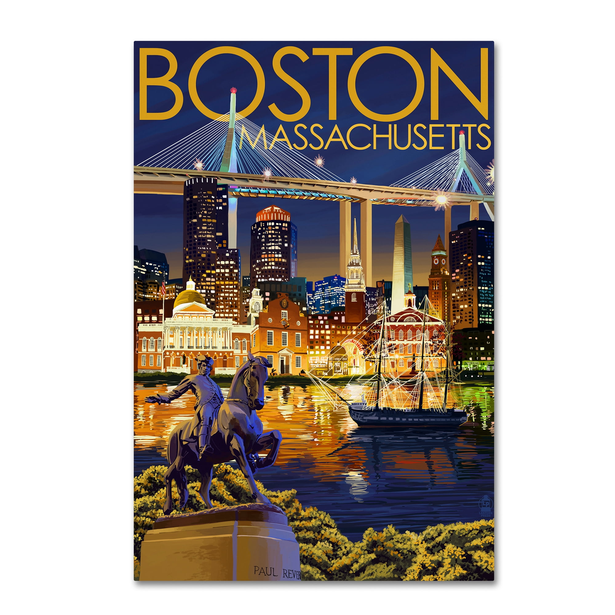 Trademark Fine Art 'Travel Poster 101' Canvas Art by Lantern Press