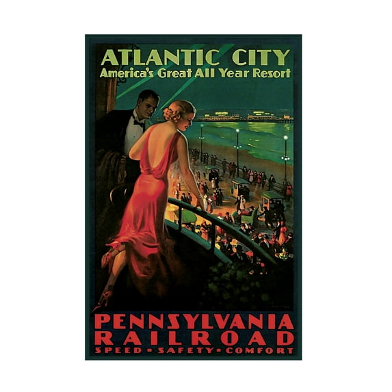 Trademark Fine Art 'Travel Rail 15' Canvas Art by Vintage Lavoie