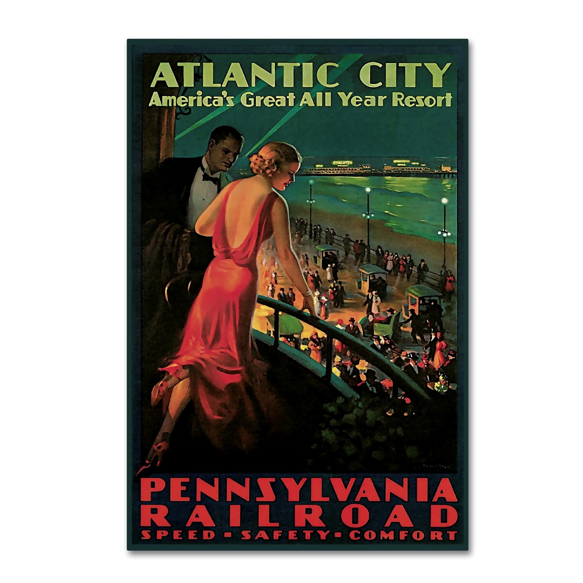Trademark Fine Art 'Travel Rail 15' Canvas Art by Vintage Lavoie