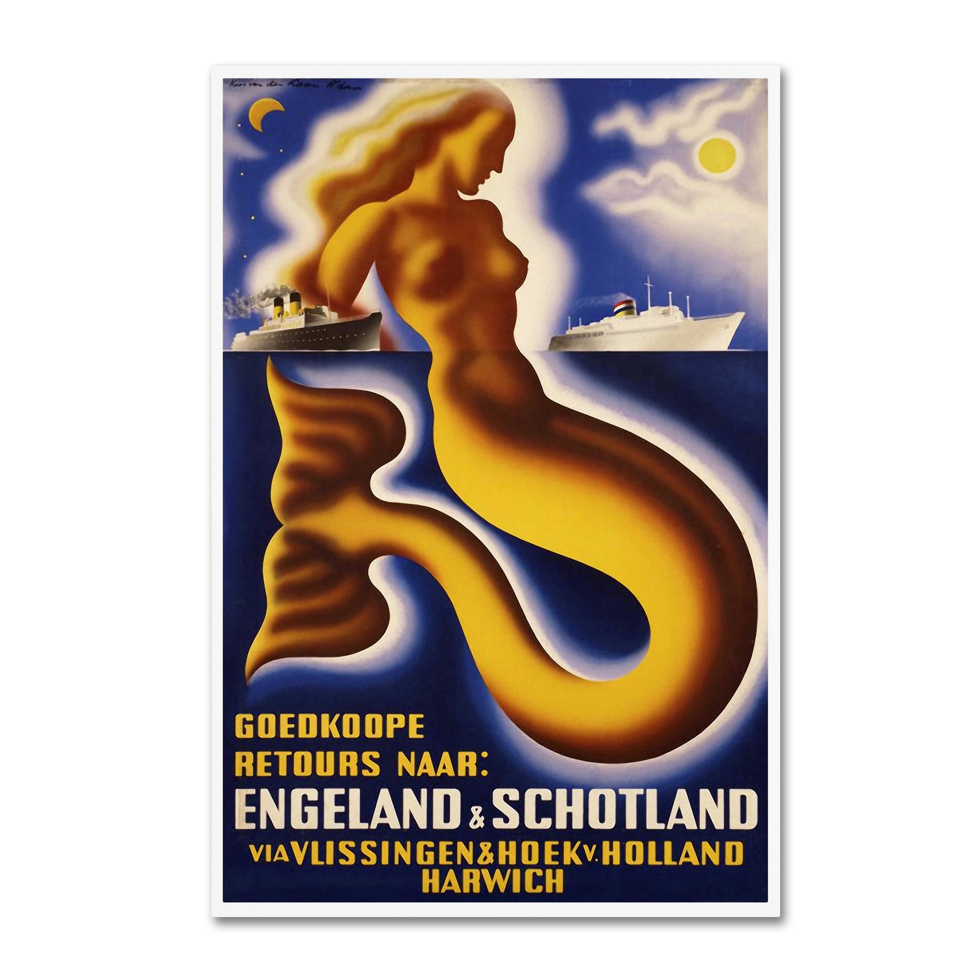 Trademark Fine Art 'Travel Ship 127' Canvas Art by Vintage Lavoie