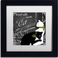 thumbnail image 1 of Trademark Fine Art "Travel With Your Cat" Canvas Art by Color Bakery, White Matte, Black Frame, 1 of 1