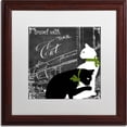 thumbnail image 1 of Trademark Fine Art "Travel With Your Cat" Canvas Art by Color Bakery, White Matte, Wood Frame, 1 of 1