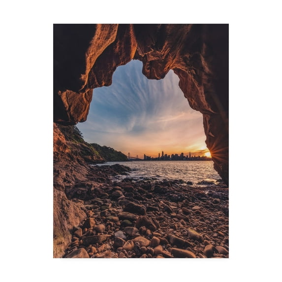 Trademark Fine Art 'Treasure Island Cave' Canvas Art by Bruce Gett