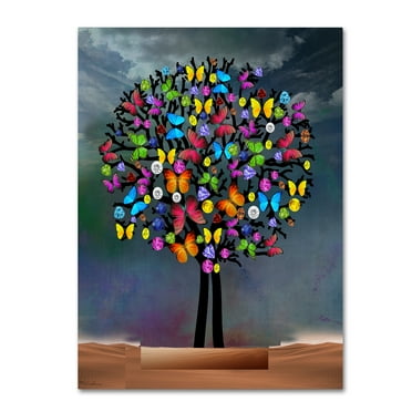 Trademark Fine Art 'Tree New' Canvas Art by Mark Ashkenazi