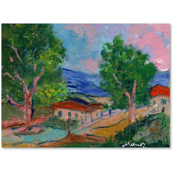 Trademark Fine Art "Tree Valley" Canvas Art by Manor Shadian