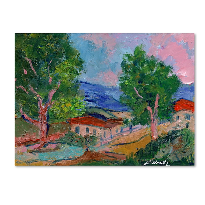 Trademark Fine Art "Tree Valley" Canvas Art by Manor Shadian