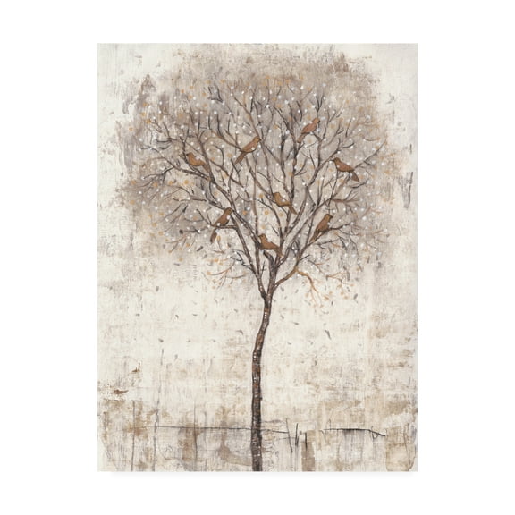 Trademark Fine Art 'Tree of Birds I' Canvas Art by Tim OToole