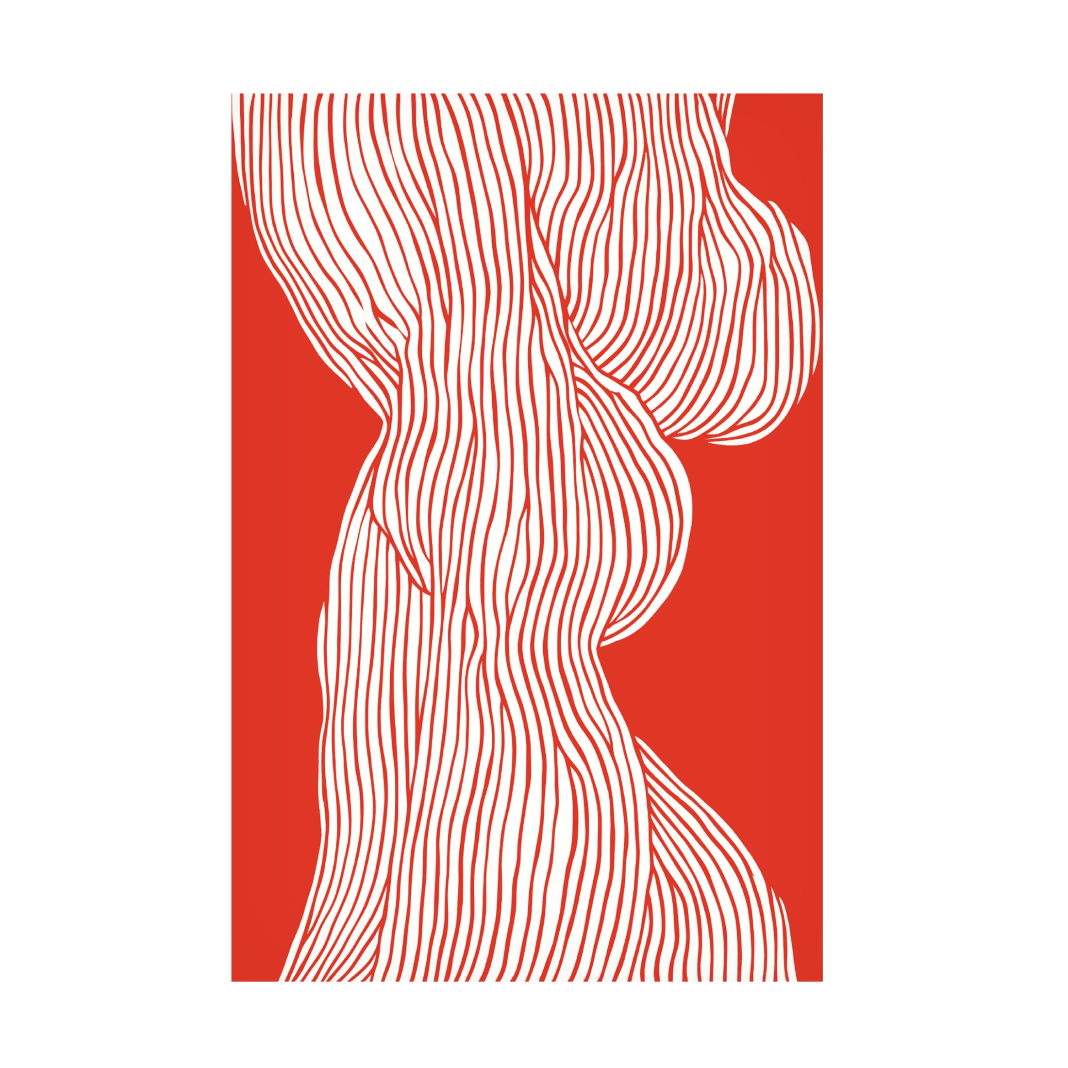 Trademark Fine Art Treechild Fibers No 1 Red Canvas Wall Art