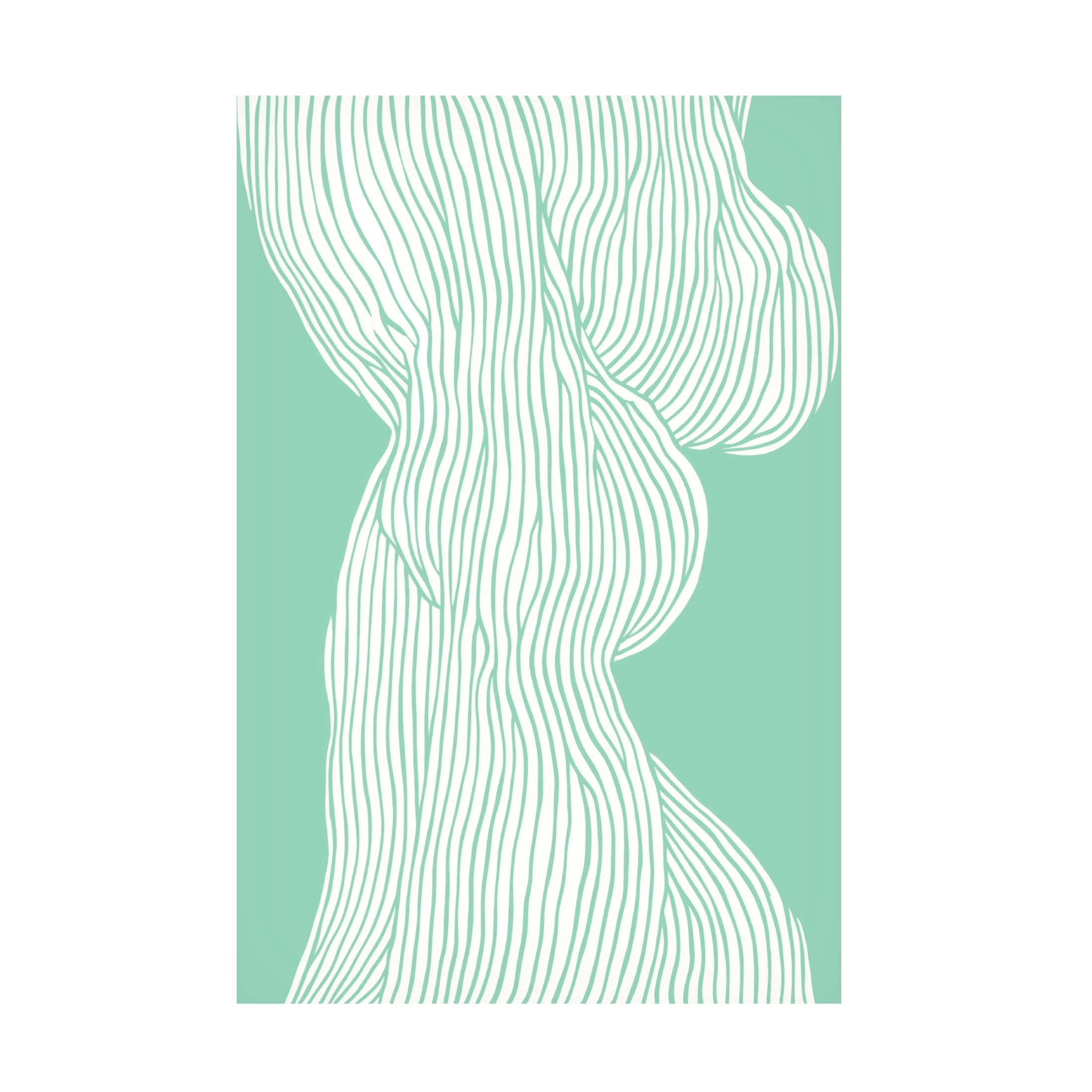 Trademark Fine Art Treechild   Fibers No 1 mint Canvas Wall Art