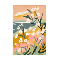 Trademark Fine Art Treechild Flowers By The Sea Canvas Wall Art