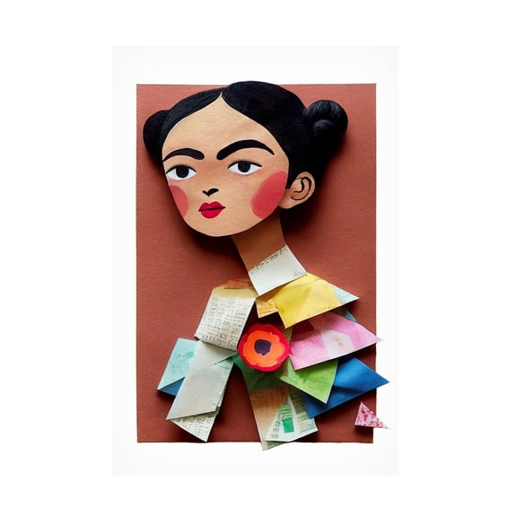 Trademark Fine Art Treechild   Frida (Paper Version) Canvas Wall Art