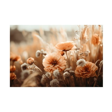Trademark Fine Art Treechild Orange Flowers No 2 Canvas Wall Art