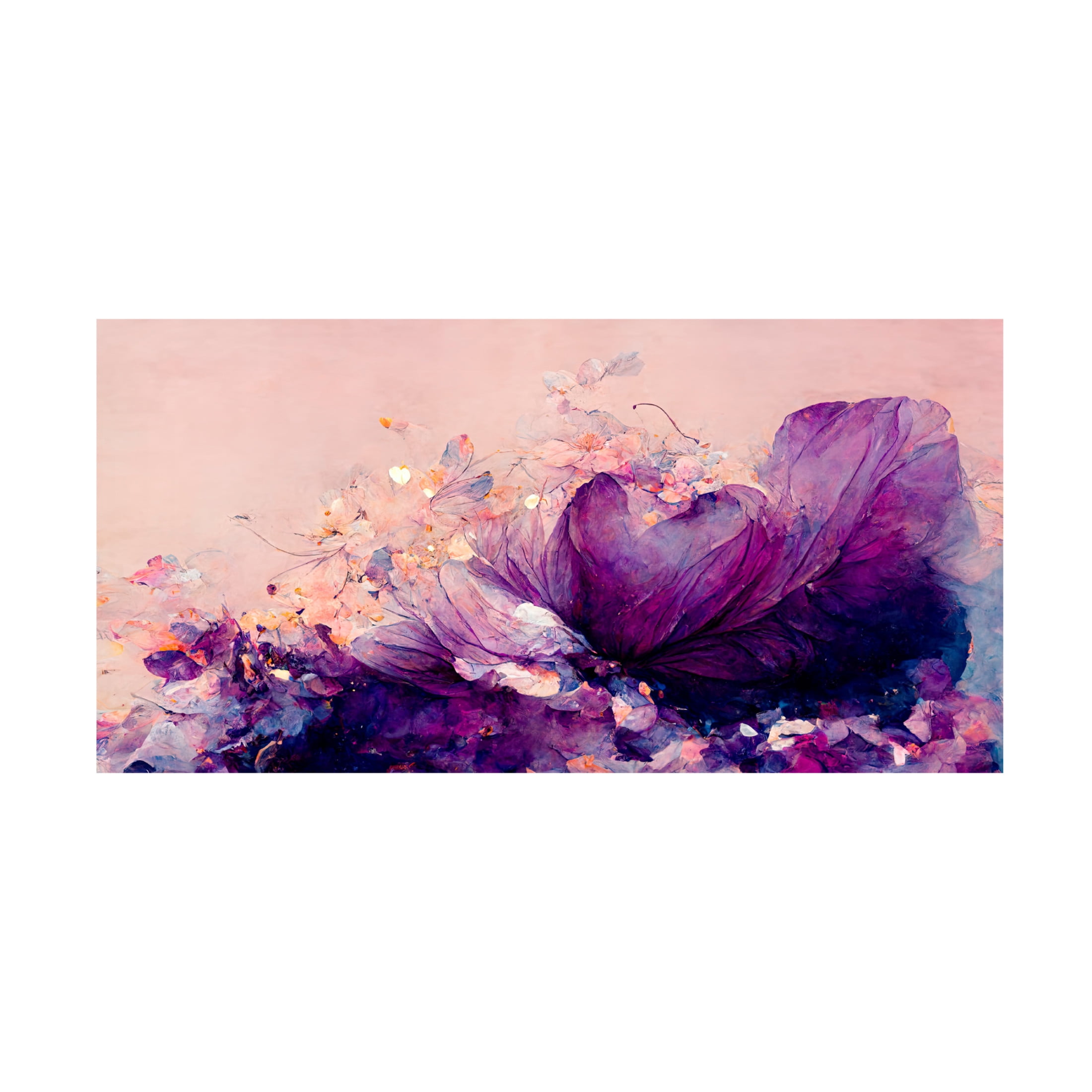 Trademark Fine Art Treechild Purple Wild Flowers Canvas Wall Art