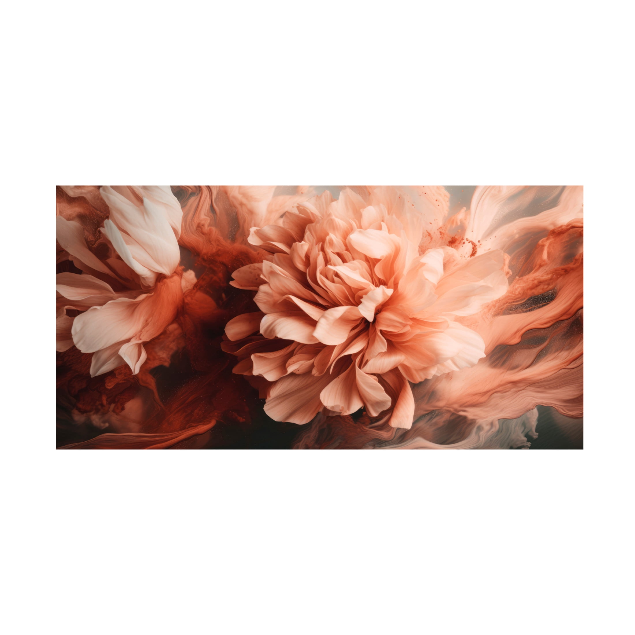 Trademark Fine Art Treechild Splashed Peony Canvas Wall Art