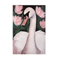 thumbnail image 1 of Trademark Fine Art Treechild Swan In The Pond Canvas Wall Art, 1 of 4