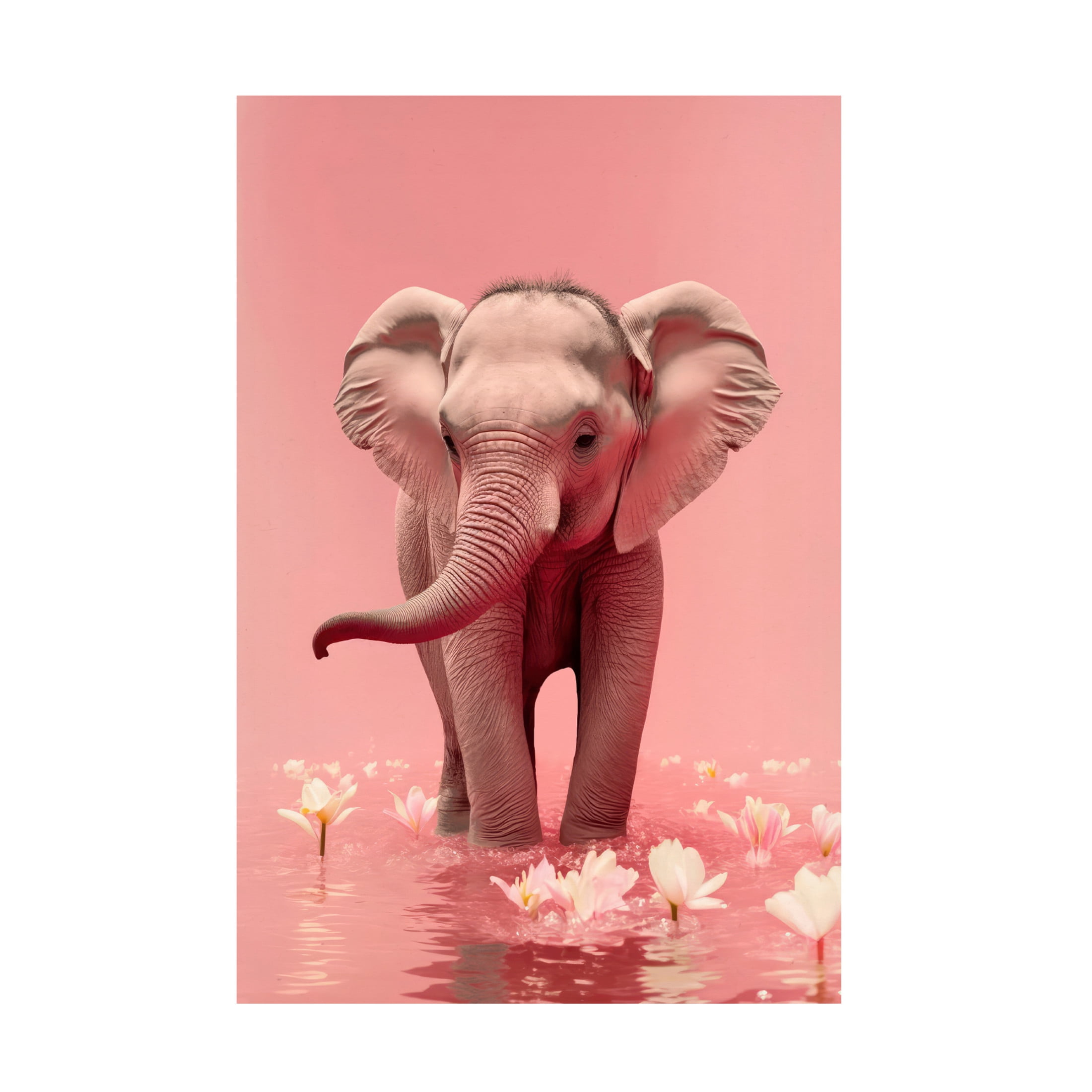 Trademark Fine Art Treechild Young Elephant Canvas Wall Art