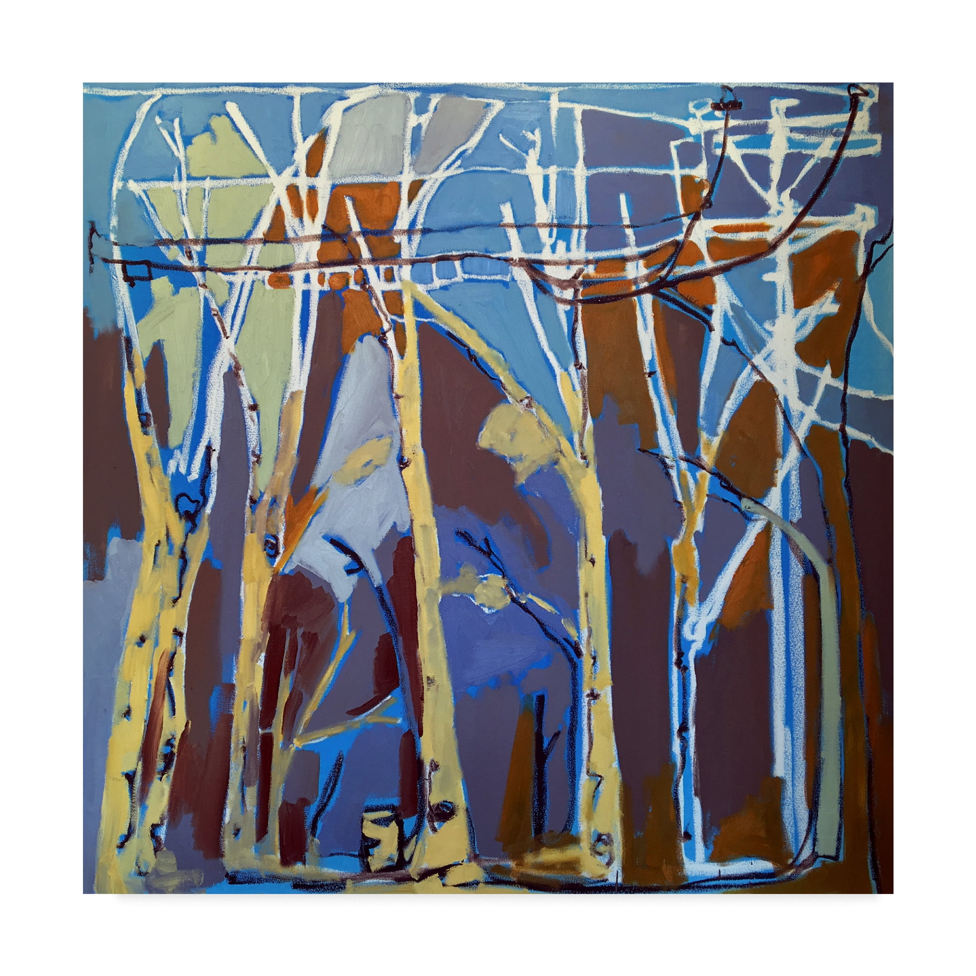 Trademark Fine Art 'Trees & Wires II' Canvas Art by Erin McGee Ferrell