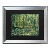 Trademark Fine Art 'Trees and Undergrowth, 1887' Canvas Art by Vincent Van Gogh