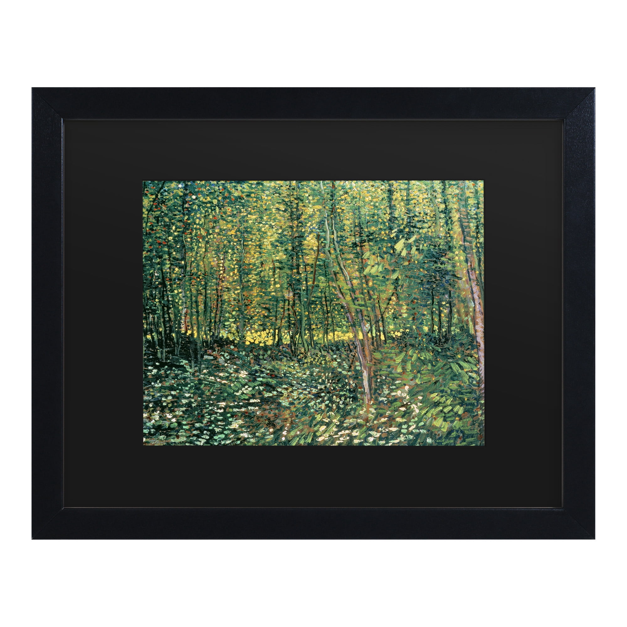Trademark Fine Art 'Trees and Undergrowth, 1887' Canvas Art by Vincent Van Gogh