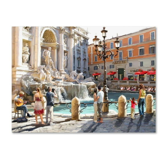 Trademark Fine Art 'Trevolli Fountain' Canvas Art by The Macneil Studio