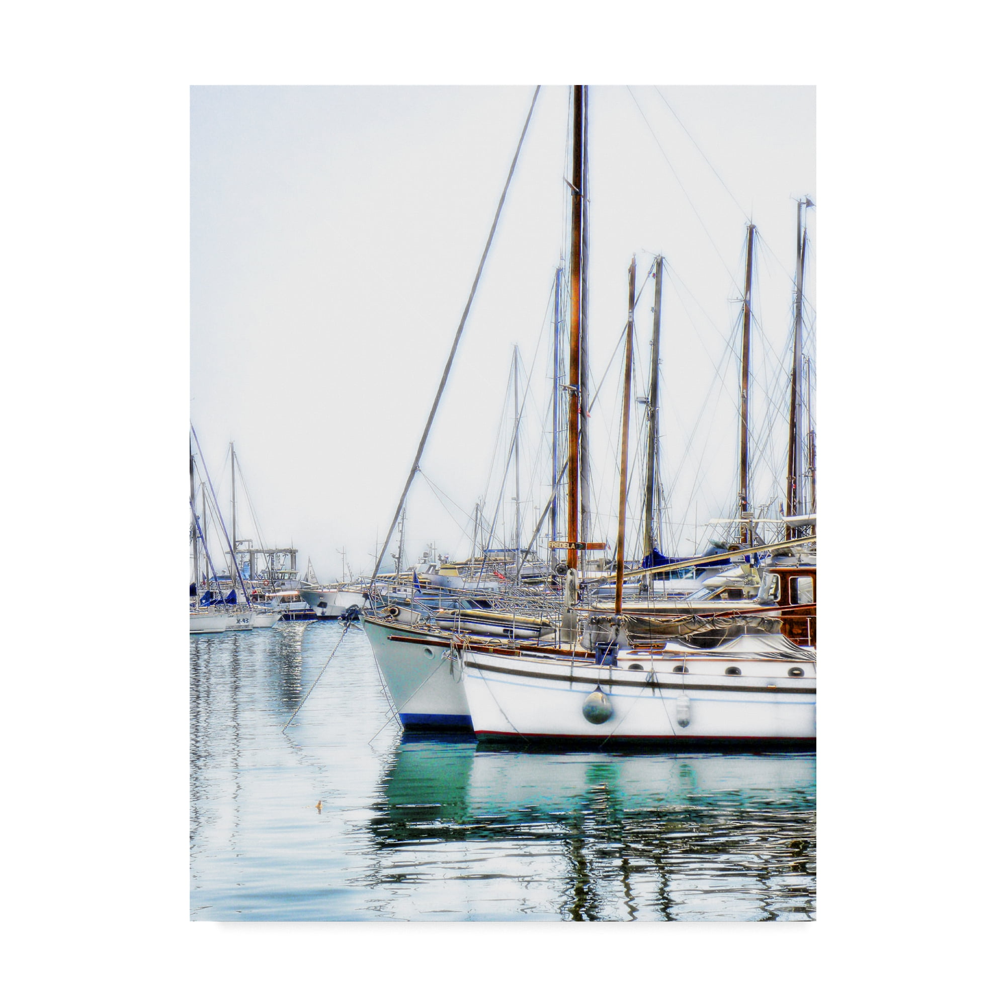 Trademark Fine Art 'Trip Boats' Canvas Art by Liz Zernich