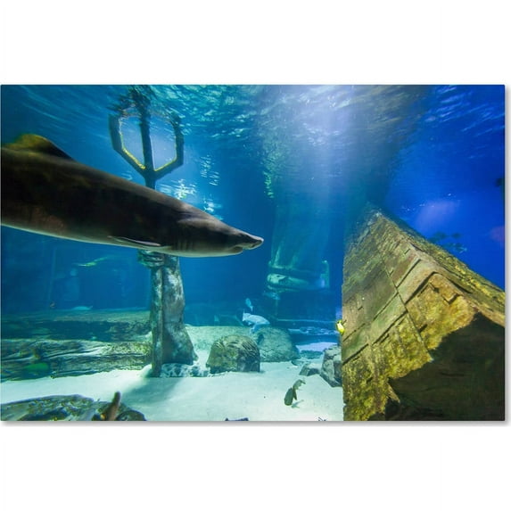 Trademark Fine Art "Triton's Lair" Canvas Art by Yale Gurney