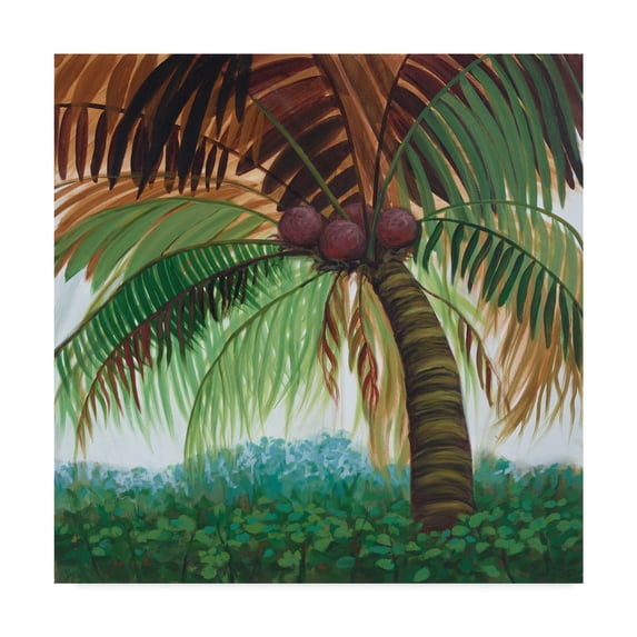 Trademark Fine Art 'Tropic Palm II' Canvas Art by Julie Joy