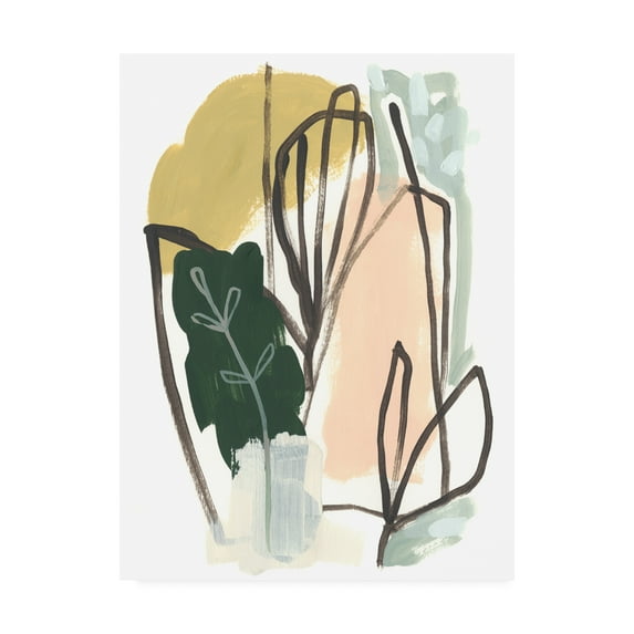 Trademark Fine Art 'Tropical Abstract I' Canvas Art by June Erica Vess