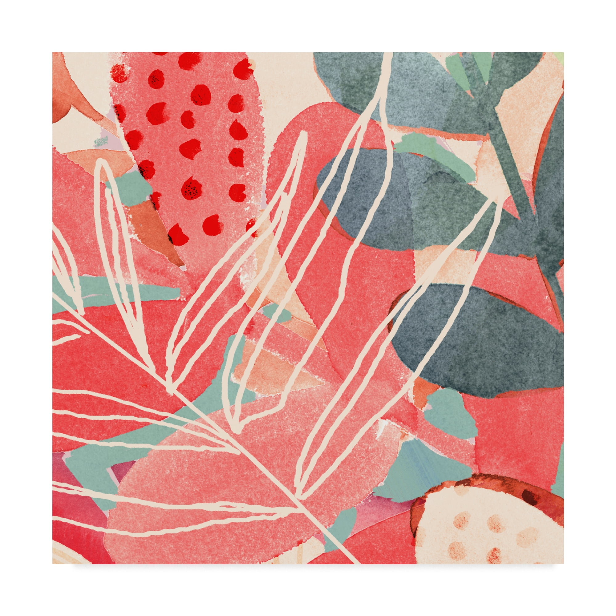 Trademark Fine Art 'Tropical Assemblage IV' Canvas Art by Victoria Borges