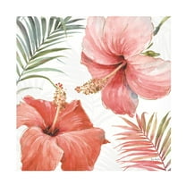 Trademark Fine Art Lisa Audit Tropical Blush III Canvas Wall Art - 18x18