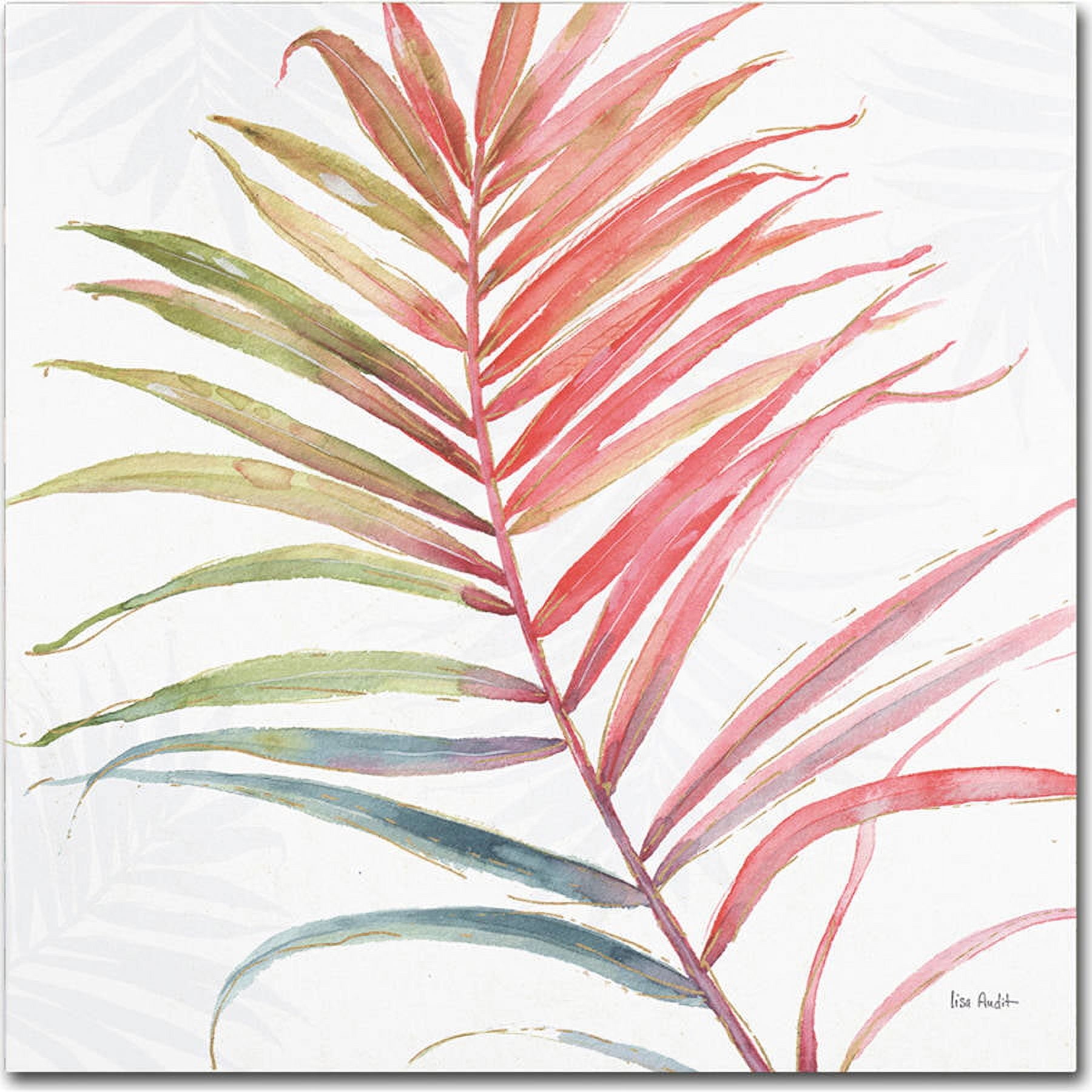 Tropical Blush VI 18" x 18" Multicolor Canvas Wall Art