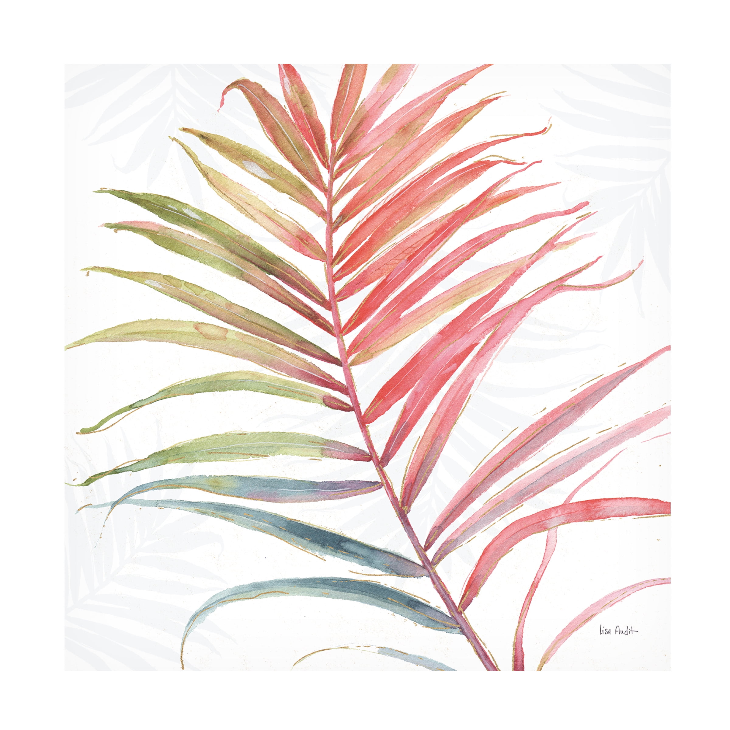 Trademark Fine Art "Tropical Blush VI" Canvas Art by Lisa Audit