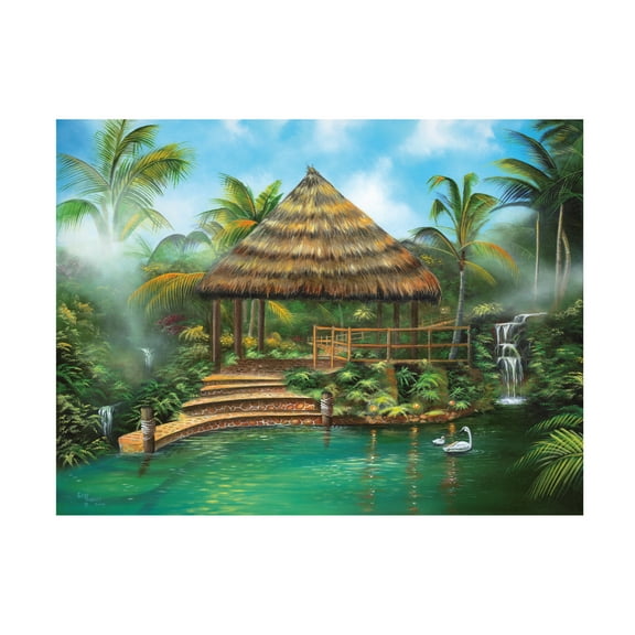 Trademark Fine Art 'Tropical Paradise' Canvas Art by Geno Peoples