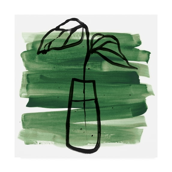 Trademark Fine Art 'Tropical Sumi e III' Canvas Art by June Erica Vess