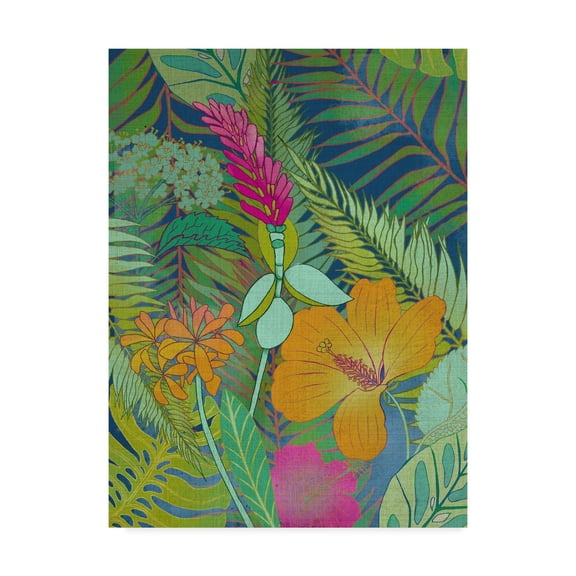 Trademark Fine Art 'Tropical Tapestry II' Canvas Art by Chariklia Zarris