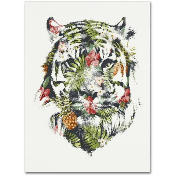 Trademark Fine Art 'Tropical Tiger' Canvas Art by Robert Farkas