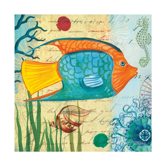 Trademark Fine Art 'Tropical Underwater I' Canvas Art by Farida Zaman