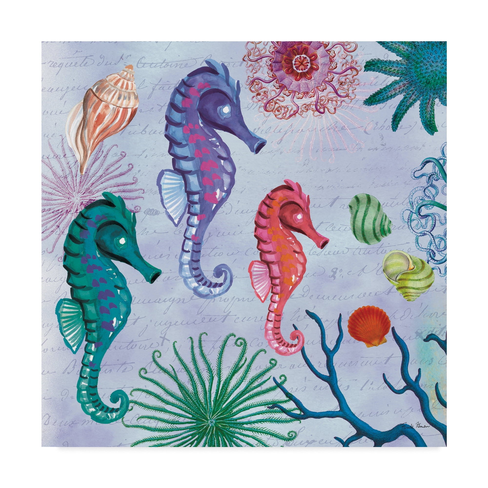 Trademark Fine Art 'Tropical Underwater II' Canvas Art by Farida Zaman