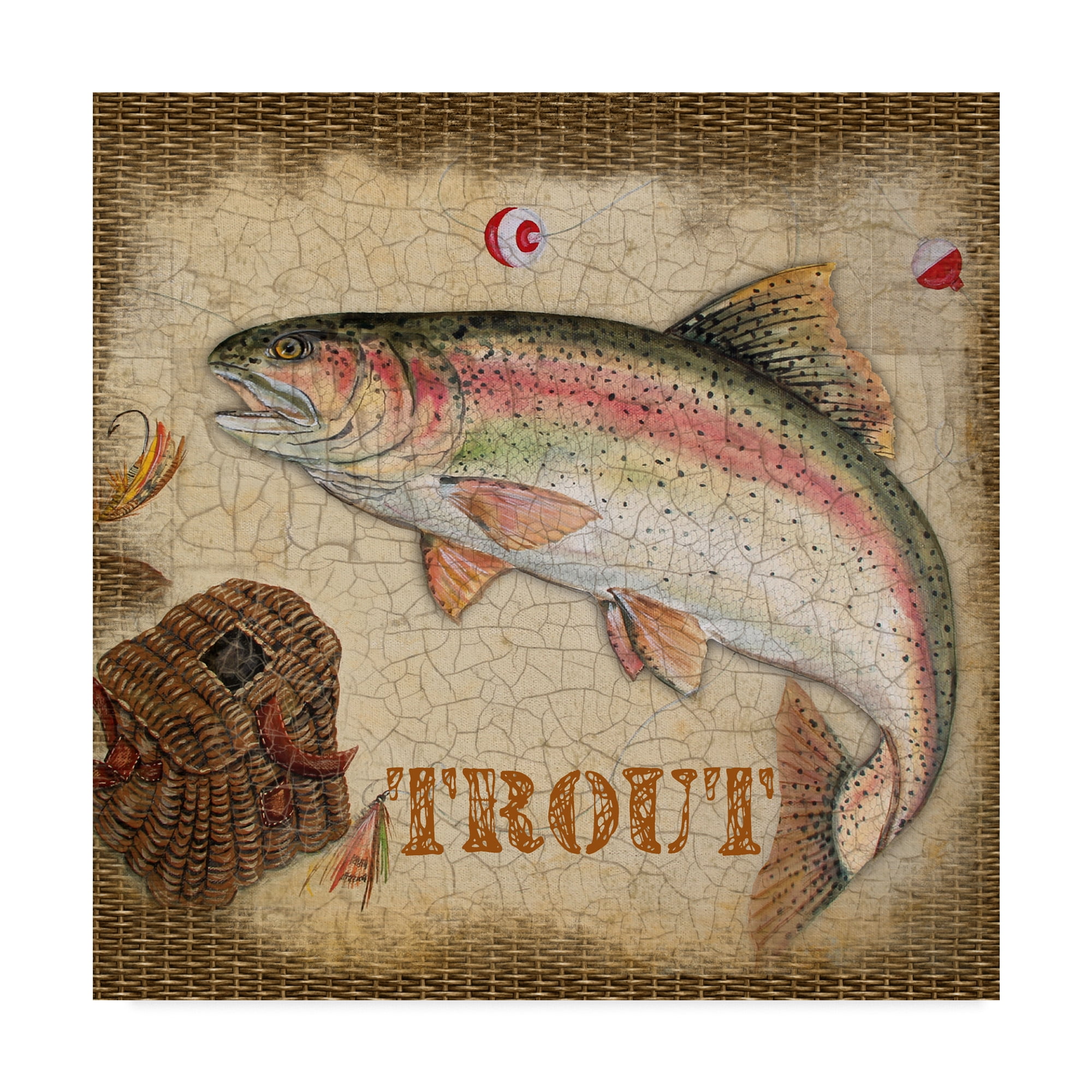 Trademark Fine Art 'Trout Beige' Canvas Art by Jean Plout