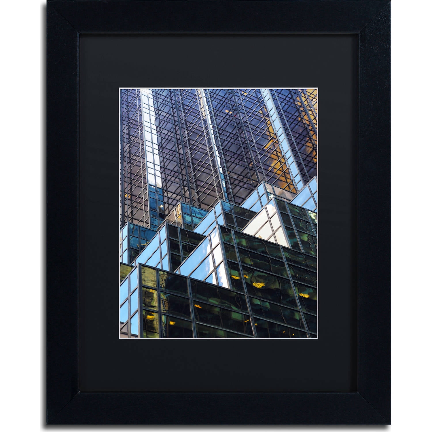 Trademark Fine Art "Trump Tower" Canvas Art by CATeyes, Black Matte, Black Frame