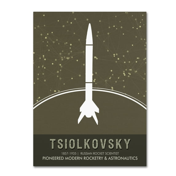 Trademark Fine Art 'Tsiolkovsky' Canvas Art by Studio Grafiikka