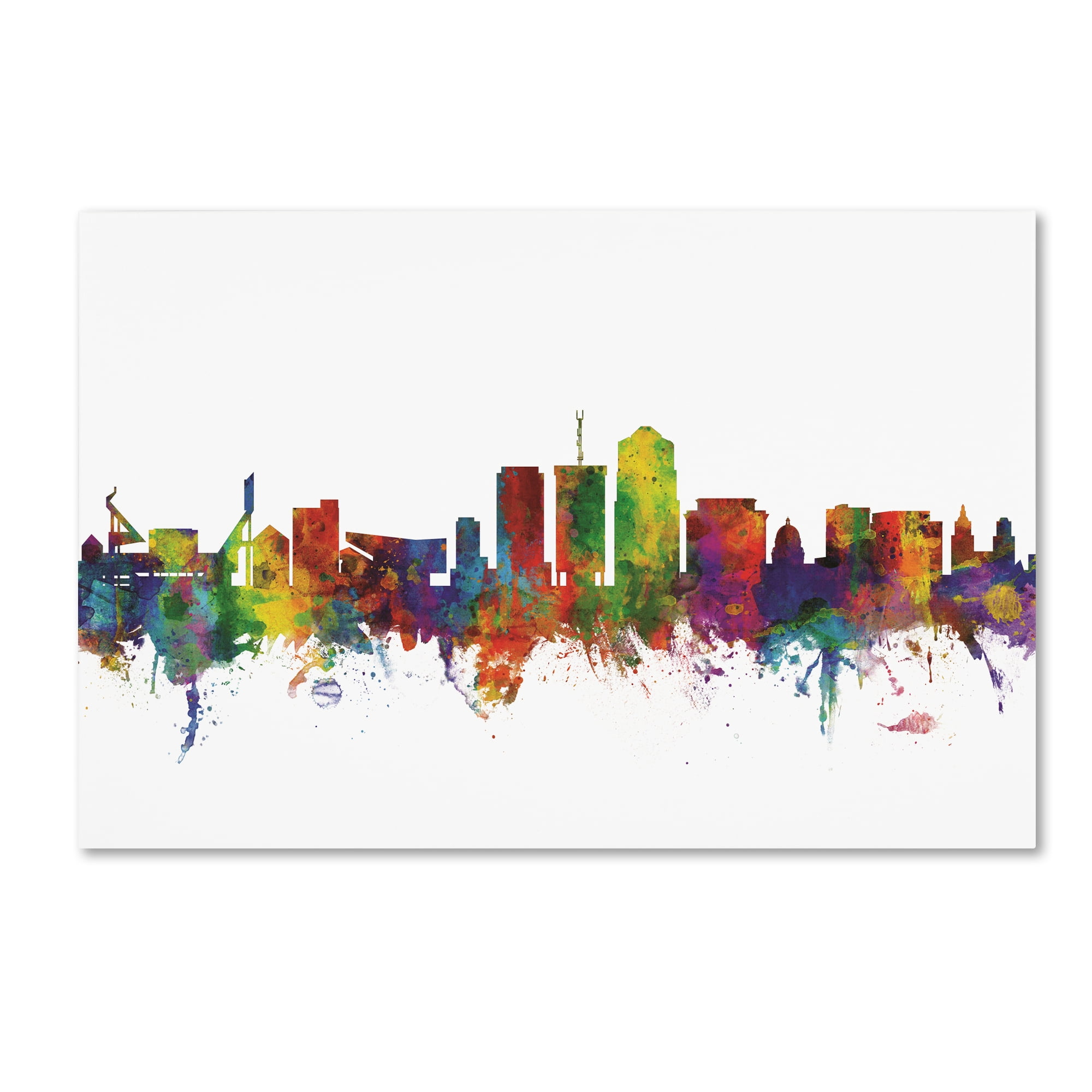 Trademark Fine Art 'Tucson Arizona Skyline IV' Canvas Art by Michael Tompsett