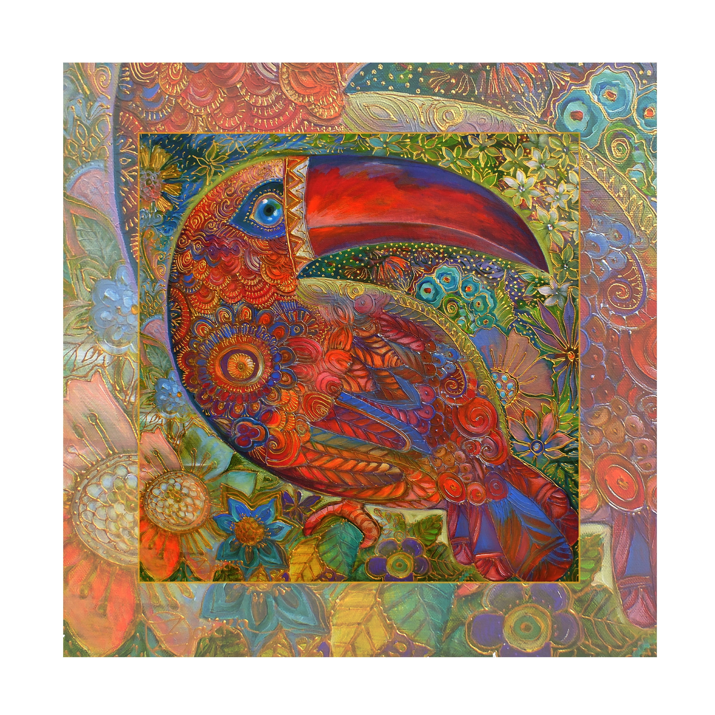 Trademark Fine Art 'Tukan 1' Canvas Art by Oxana Ziaka